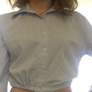 Brandy Melville button down cropped shirt